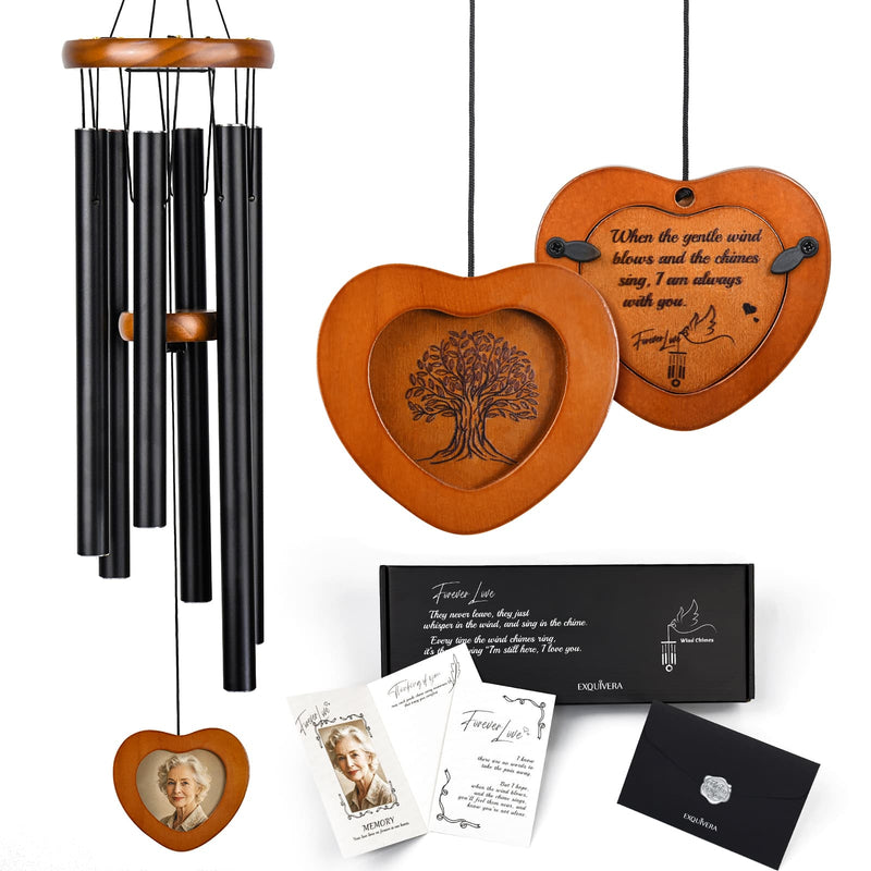 32 Inch Memorial Wind Chimes with Gift Box - Personalized Sympathy Gift