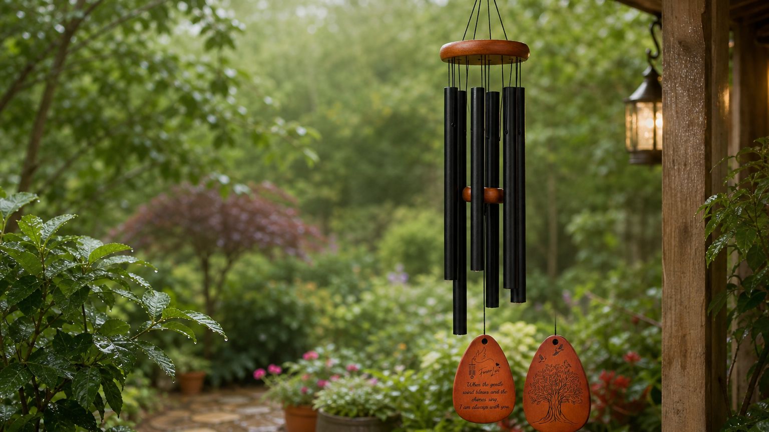 Why Black Aluminum Memorial Wind Chimes Work Well Outdoors