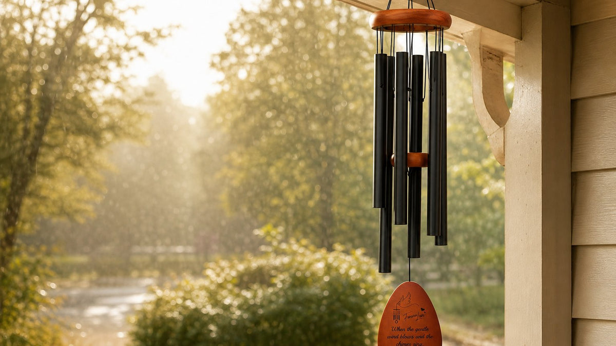 Memorial Wind Chime Care Guide for Rain, Snow, and Sun