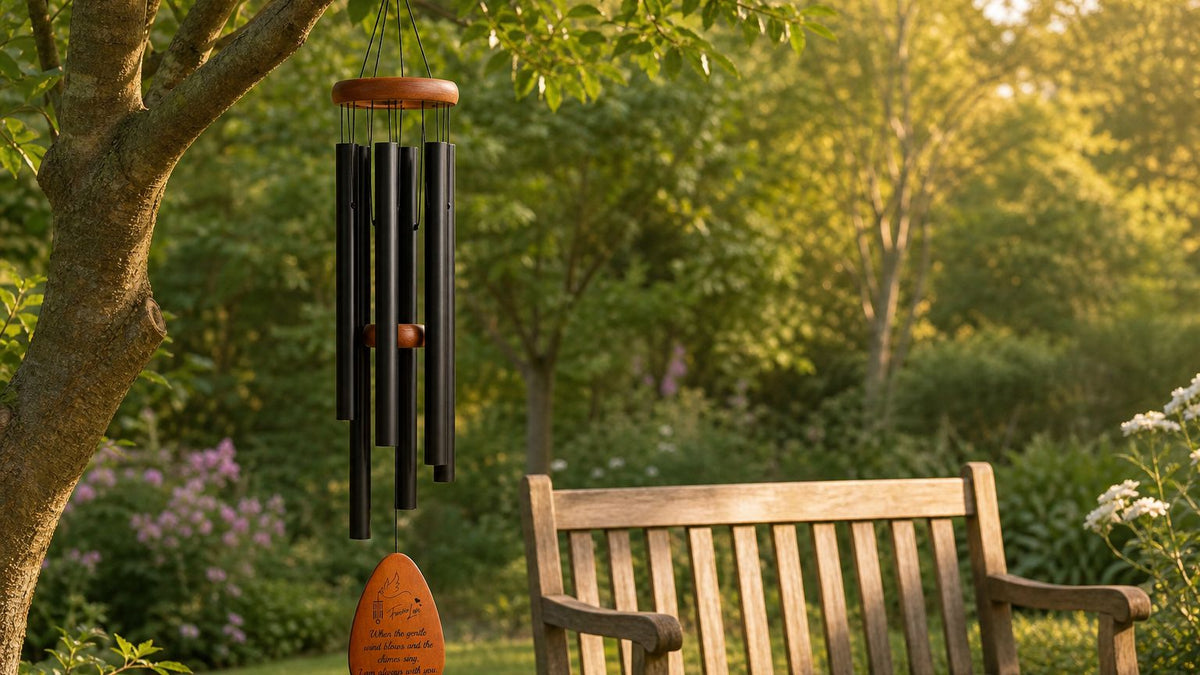 Memorial Wind Chime for a Garden Bench or Memory Tree