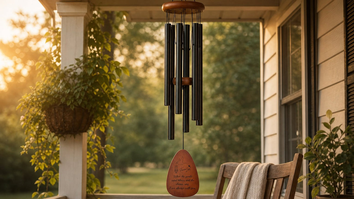 Memorial Wind Chime for Front Porch Remembrance