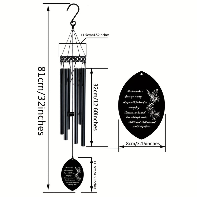 Comforting Memorial Wind Chimes - Garden & Courtyard Remembrance Gift