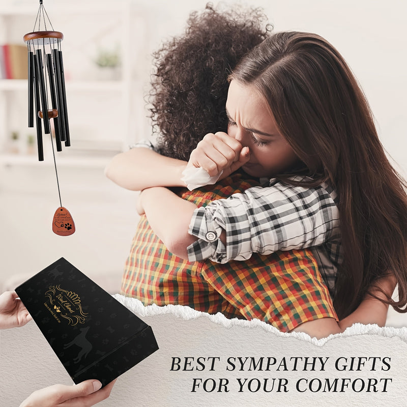 Engraved Dog Pet Memorial Wind Chimes - Heartfelt Sympathy Gift