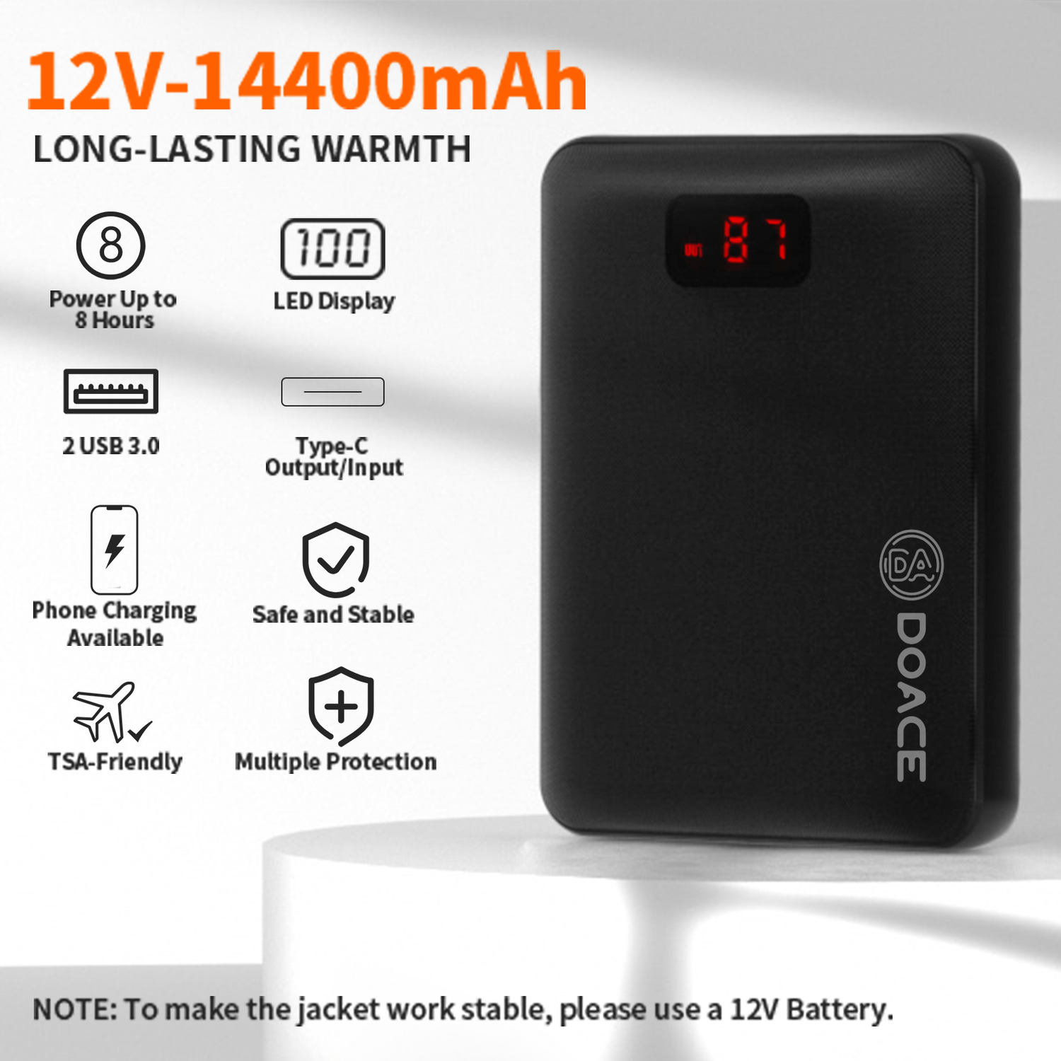 QC3.0 battery